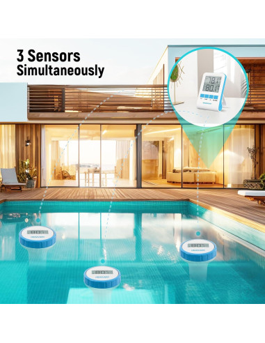 Termómetro Digital Flotante Inalámbrico HEIMVERT para Piscina