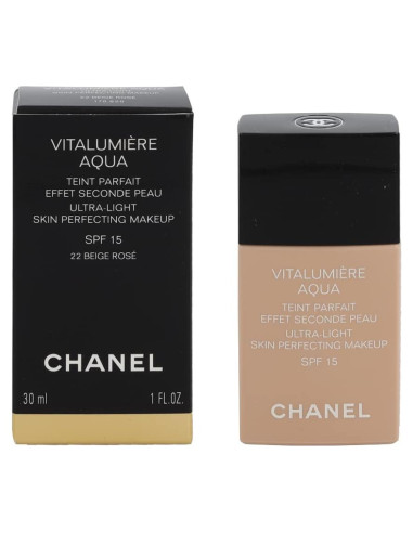 Maquillaje Chanel Vitalumiere Aqua SPF 15 30ml Beige Rosa
