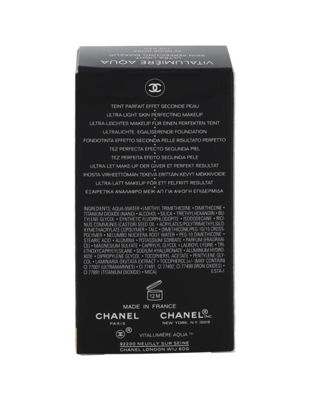 Maquillaje Chanel Vitalumiere Aqua SPF 15 30ml Beige Rosa Maquillaje Chanel Vitalumiere Aqua SPF 15 30ml Beige Rosa
