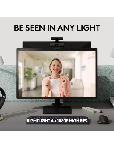 Webcam Logitech Brio 505 Full HD con micrófonos y obturador