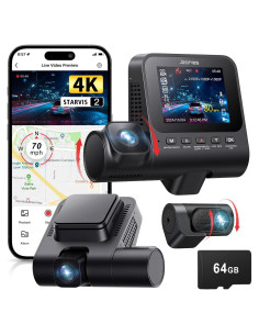 Cámara de tablero 4K Jzones con GPS y visión nocturna