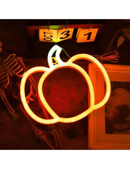 Luz de Calabaza LED YAOZHOU para Halloween y Otoño 21x24cm Luz de Calabaza LED YAOZHOU para Halloween y Otoño 21x24cm