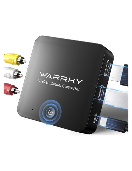 Convertidor de VHS a Digital WARRKY RCA a HDMI 720P Convertidor de VHS a Digital WARRKY RCA a HDMI 720P