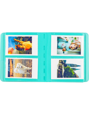 Álbum de Fotos Ablus 64 Bolsillos Menta para Fujifilm y Polaroid