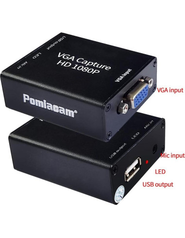 Tarjeta de Captura de Video Pomiacam VGA a USB2.0 1080P