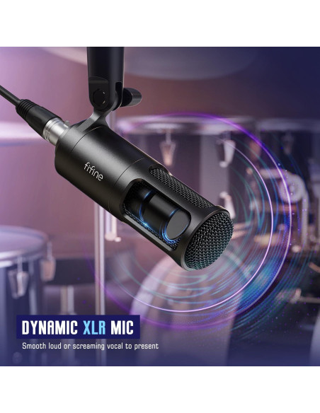 Kit de Audio FIFINE KS3 para Gaming y Podcast con Micrófono XLR Kit de Audio FIFINE KS3 para Gaming y Podcast con Micrófono XLR