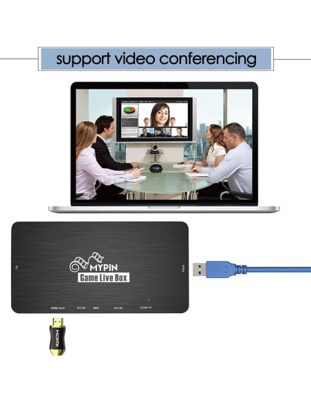 Tarjeta de Captura de Juego MYPIN USB 3.0 1080P 60FPS HDMI Tarjeta de Captura de Juego MYPIN USB 3.0 1080P 60FPS HDMI