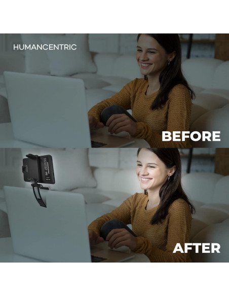 Kit de Iluminación para Videoconferencias HumanCentric, Luz USB-C Ajustable Kit de Iluminación para Videoconferencias HumanCentric, Luz USB-C Ajustable