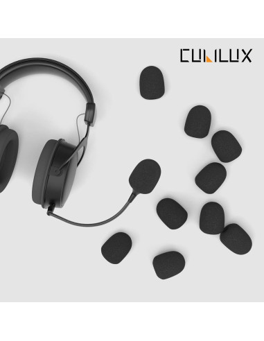 Filtro de Espuma Cubilux para Micrófono de Auriculares - Paquete de 10