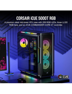 Caja de PC Corsair iCUE 5000T RGB ATX 208 LEDs RGB 2