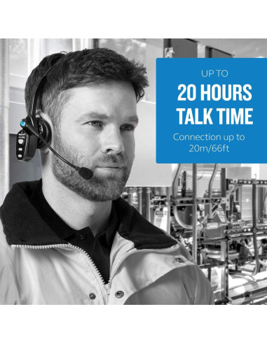 Auricular Bluetooth BlueParrott B250-XTS con cancelación de ruido