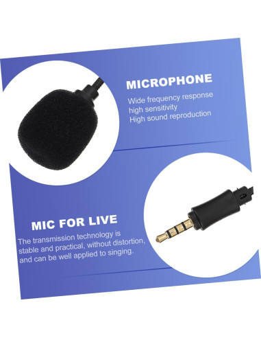 Kit de Micrófonos de Grabación Toyvian 4pcs Cancelación de Ruido