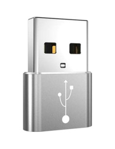 Adaptador BoxWave USB-A a C PortChanger 5-Pack Plata 2