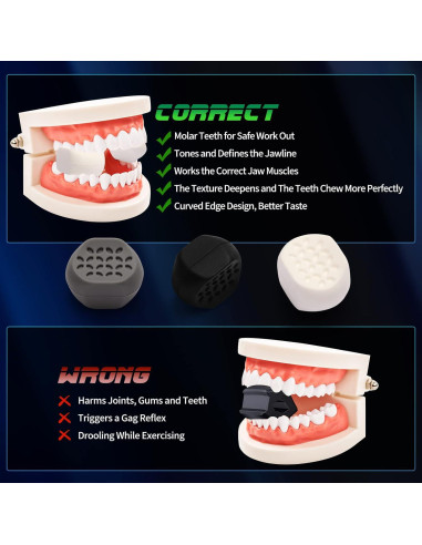 Ejercitador de Mandíbula Bonsture BS-JE01 - 3 Niveles Resistencia