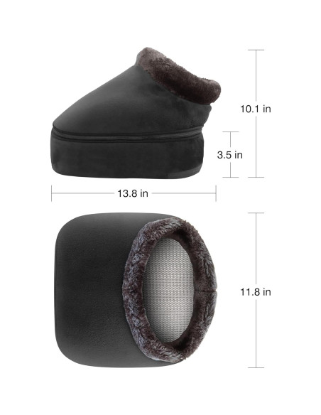 Masajeador de pies Shiatsu Snailax con calor 2 en 1 - Gris Negro Masajeador de pies Shiatsu Snailax con calor 2 en 1 - Gris Negro