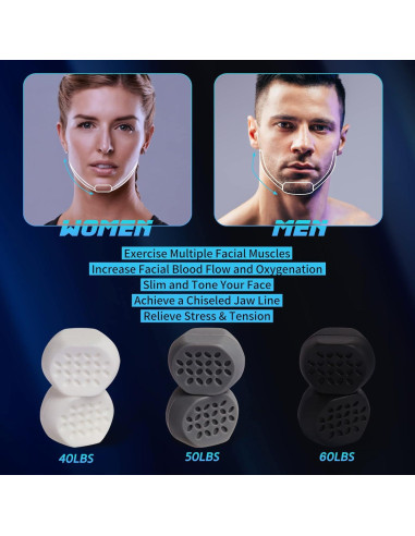Ejercitador de Mandíbula Bonsture BS-JE01 - 3 Niveles Resistencia