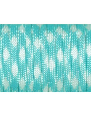 Cuerda Paracord FeeJoo 30.48m 7 Hilos 4mm Camo Azul Ácido