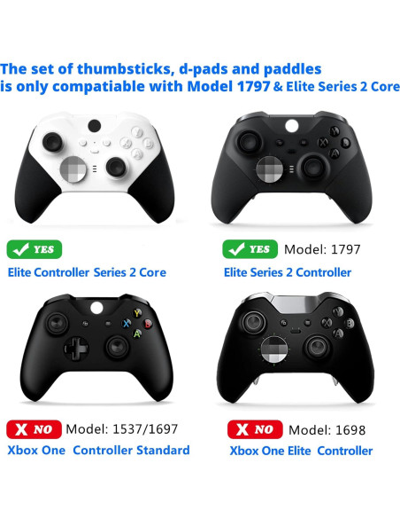 Conjunto de Reemplazo E-MODS GAMING para Controlador Elite Xbox One Serie 2 - Joysticks y D-pad Multicolor Conjunto de Reemplazo E-MODS GAMING para Controlador Elite Xbox One Serie 2 - Joysticks y D-pad Multicolor