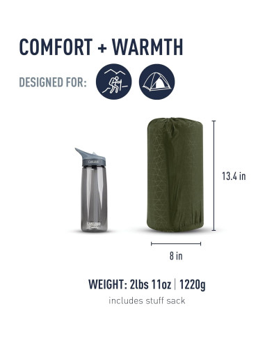 Sistema de Sueño Sea to Summit: Colchón Camp Plus SI y Forro Comfort Blend