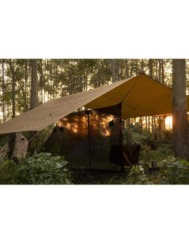Postes de tienda ligeros OneTigris 1.6m + Lona camping Bulwark