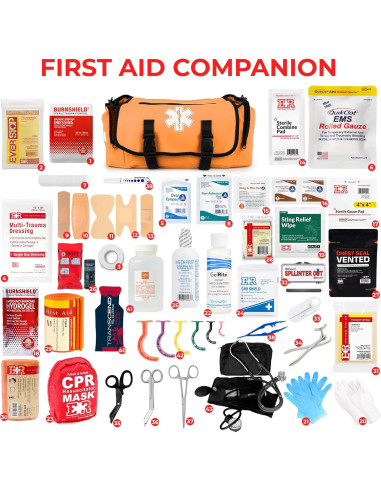 Kit Médico Táctico de Trauma EMT Ever Ready - 174 Suministros