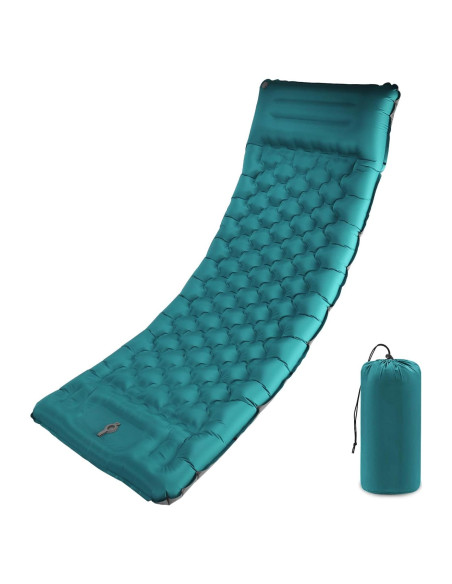 Colchón de Camping MINGPINHUIUS Inflable 196x71cm con Almohada Colchón de Camping MINGPINHUIUS Inflable 196x71cm con Almohada