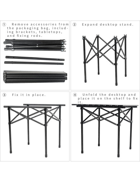 Mesa de Camping Plegable Wind Tour de Aluminio 51x53cm Mesa de Camping Plegable Wind Tour de Aluminio 51x53cm