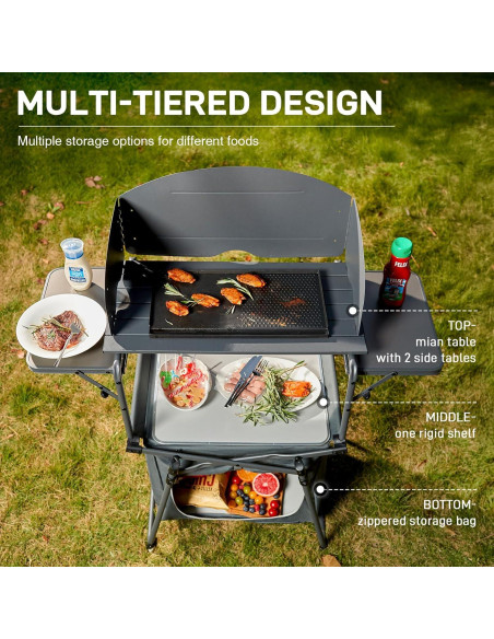 Mesa de Camping Plegable Ever Advanced 106.4x54cm con Bolsa Mesa de Camping Plegable Ever Advanced 106.4x54cm con Bolsa