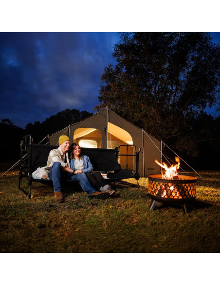 Cama Camping Literas Portátil Disc-O-Bed Negra 227 kg Cama Camping Literas Portátil Disc-O-Bed Negra 227 kg