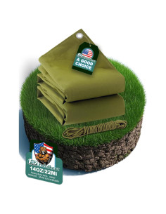 Lona 2.44x3.05m 22Mil 14OZ Impermeable con Ojetes Aluminio