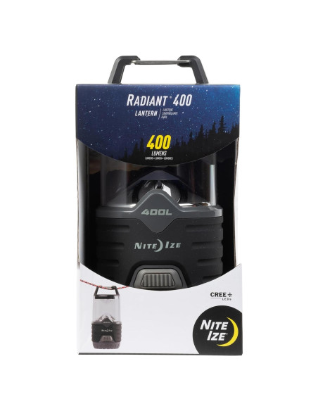 Linterna Nite Ize Radiant 400 Lúmenes para Camping - Negra Linterna Nite Ize Radiant 400 Lúmenes para Camping - Negra