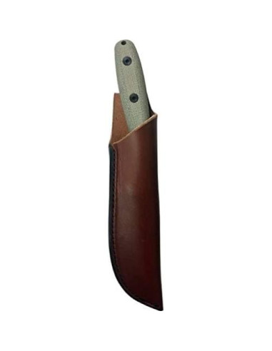 Cuchillo de Supervivencia ESEE RB3 con Funda de Cuero