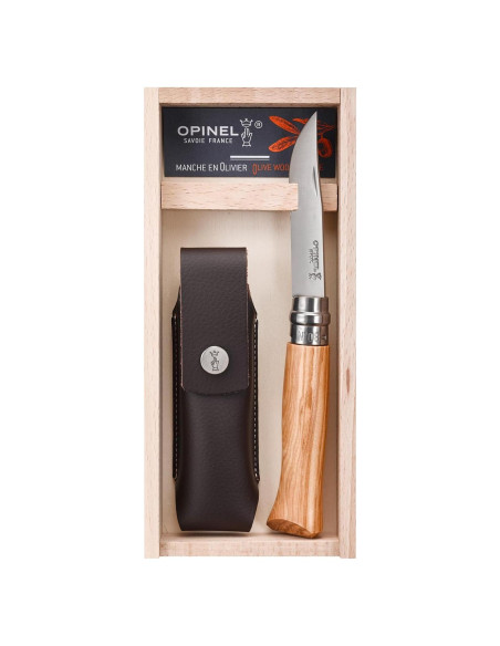 Cuchillo Plegable Opinel No. 8 Acero Inoxidable Madera de Olivo Cuchillo Plegable Opinel No. 8 Acero Inoxidable Madera de Olivo