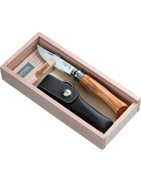 Cuchillo Plegable Opinel No. 8 Acero Inoxidable Madera de Olivo Cuchillo Plegable Opinel No. 8 Acero Inoxidable Madera de Olivo