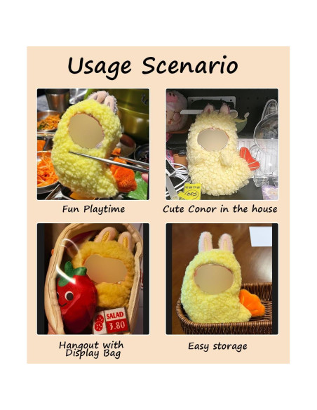Ropa para muñeca de peluche Labubu 17cm Camarón+Conejo Ropa para muñeca de peluche Labubu 17cm Camarón+Conejo