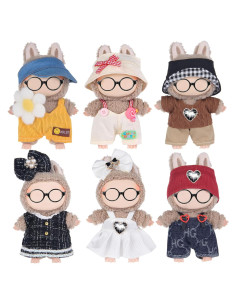 Conjunto de Ropa para Muñecas de Peluche 17cm Ebuddy - 6 Atuendos