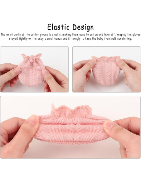 Conjunto de Gorros y Manoplas BQUBO para Bebés 0-12 Meses Conjunto de Gorros y Manoplas BQUBO para Bebés 0-12 Meses