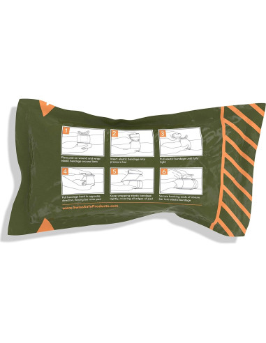 Kit de Trauma Vendajes Israelíes Swiss Safe 15.24 cm Estéril