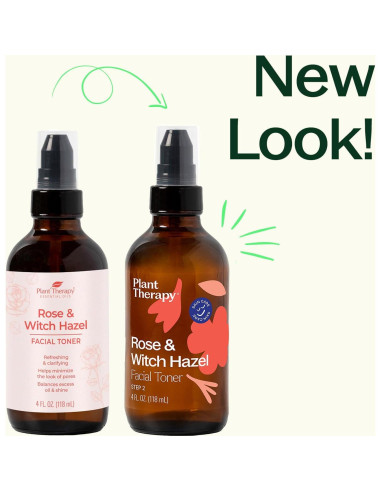Tónico Facial Plant Therapy Rosa y Hamamelis 118 ml Hidratante