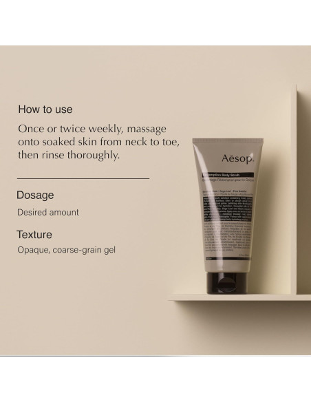 Exfoliante Corporal Aesop Redemption 184g | Pómez y Botánicos Exfoliante Corporal Aesop Redemption 184g | Pómez y Botánicos