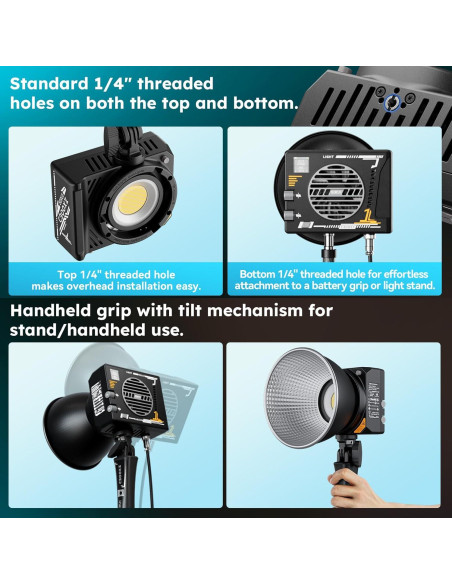 Luz de Video LED Portátil SIRUI C300XII 310W Control App Luz de Video LED Portátil SIRUI C300XII 310W Control App