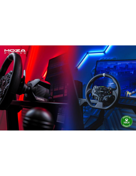 Kit Volante y Pedales MOZA R3 Licenciado Xbox y PC 3.9Nm Kit Volante y Pedales MOZA R3 Licenciado Xbox y PC 3.9Nm