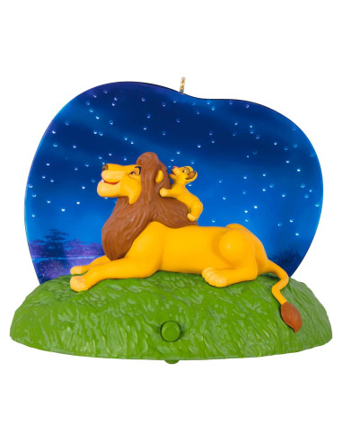 Adorno Navideño Hallmark 2024 El Rey León Luz y Sonido