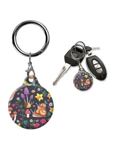 Estuche para AirTag AKPZV con Protección Anti-Rayones - Hongos Caracoles