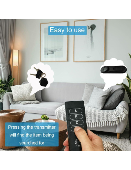 Localizador de Llaves Inalámbrico hhdz TF04C 36m 85dB Localizador de Llaves Inalámbrico hhdz TF04C 36m 85dB