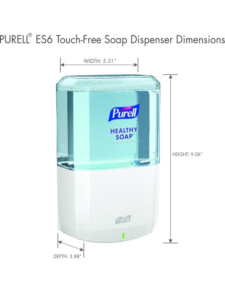 Dispensador Automático de Jabón Purell ES6 Blanco 1200 mL Dispensador Automático de Jabón Purell ES6 Blanco 1200 mL