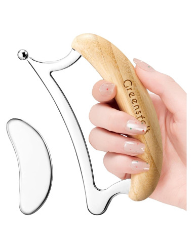 Juego de Herramientas de Masaje Gua Sha Greenstalk 2 en 1