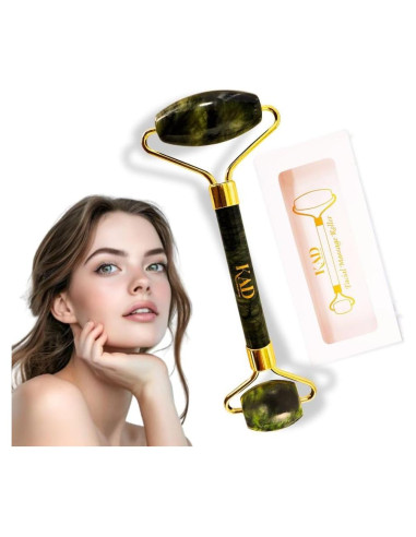 Rodillo Facial KAD Jade Natural 100% Anti-Envejecimiento 14.2cm
