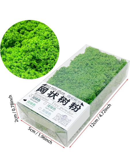 Polvo de Árbol Realista Attuslla 40g Verde Lima y Oscuro Polvo de Árbol Realista Attuslla 40g Verde Lima y Oscuro