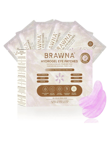 Parche Hidrogel para Ojos BRAWNA con Retinol y Colágeno - 24 Pares Parche Hidrogel para Ojos BRAWNA con Retinol y Colágeno - 24 Pares